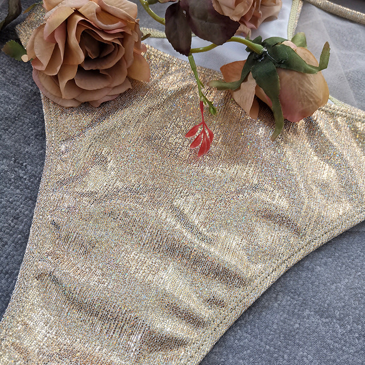 Gold Foil Stamped Bikini - 2 Piece Swimwear Set