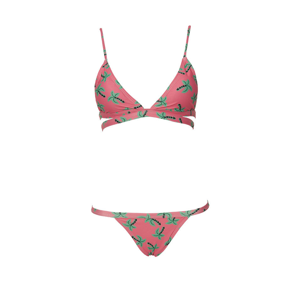 Palm Print Bikini Set