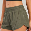 Breathable Sports Shorts with Zipper Pockets