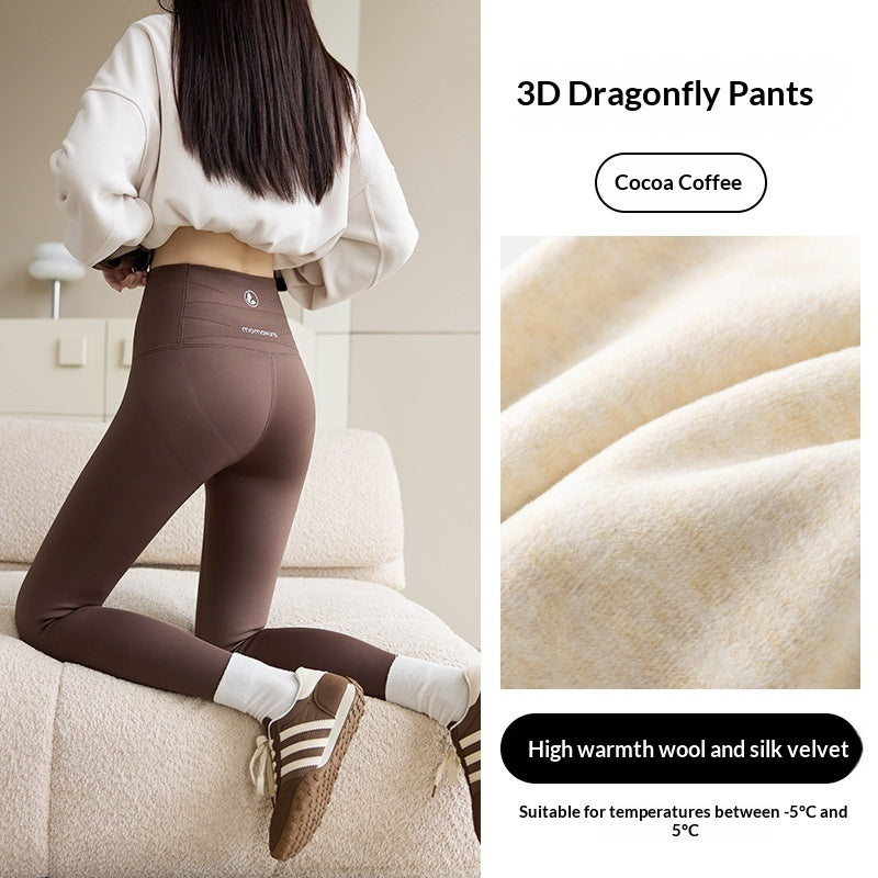 Shark Print Slim-Fit Leggings