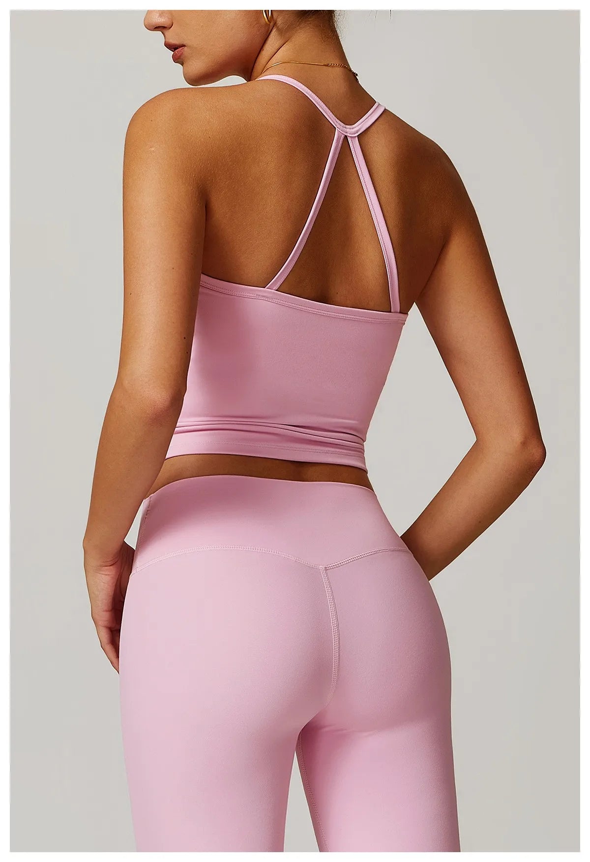 Cross Back Push-Up Sports Bra - High Support Yoga Bra