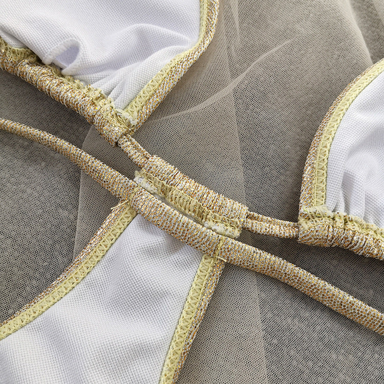 Gold Foil Stamped Bikini - 2 Piece Swimwear Set