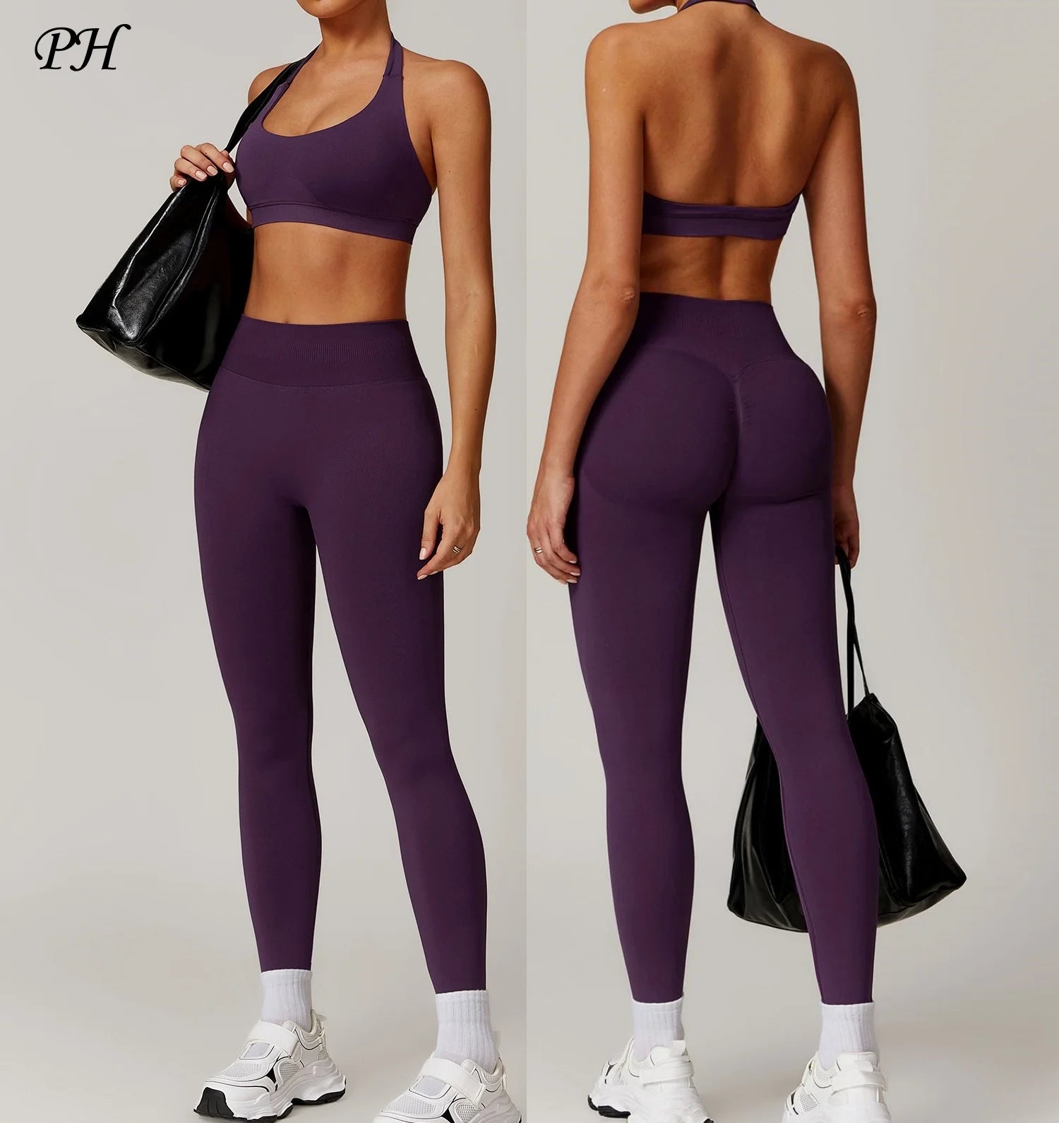 Seamless Halter Bra & Leggings Set