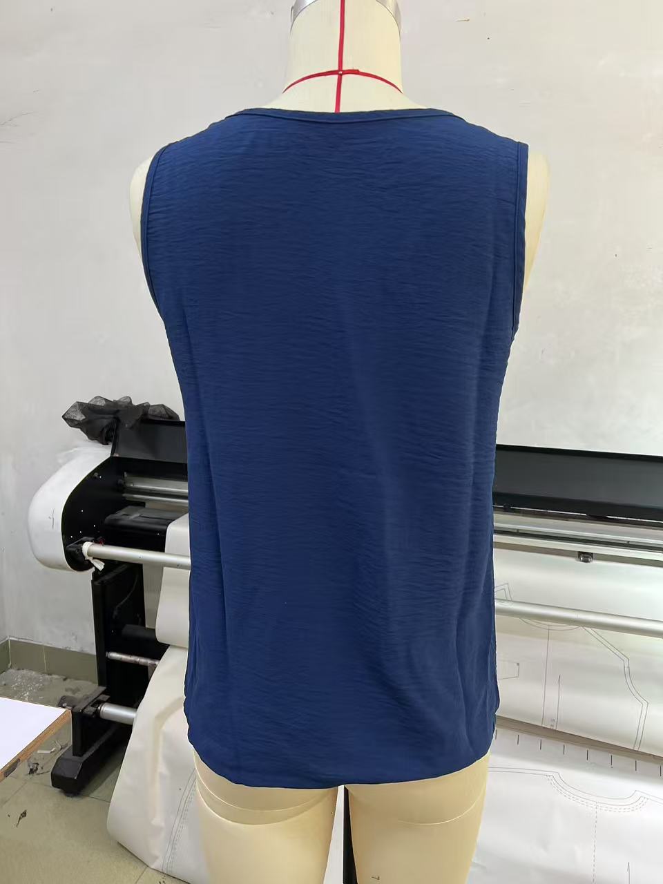 2025 Cross-Border New Women's Clothing Casual Slant Collar Sleeveless Regular Pullover Multi-Color Women's Tops T-Shirt