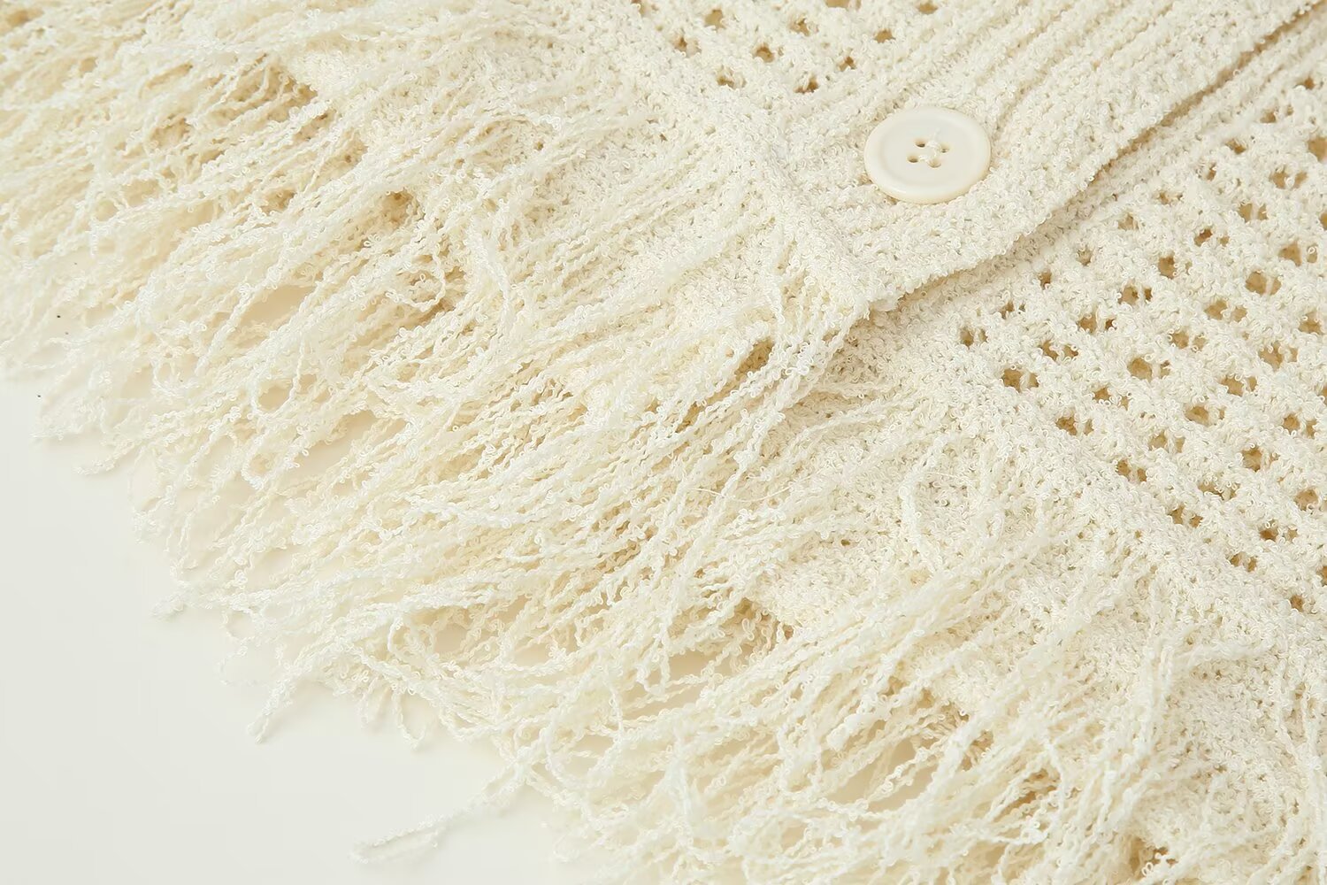 Tassel Knit Crop Top & Mini Skirt