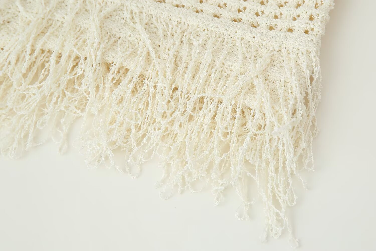 Tassel Knit Crop Top & Mini Skirt
