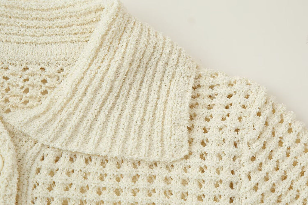 Tassel Knit Crop Top & Mini Skirt