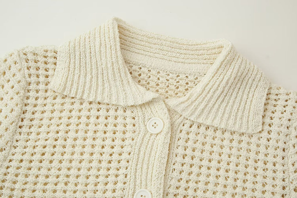 Tassel Knit Crop Top & Mini Skirt