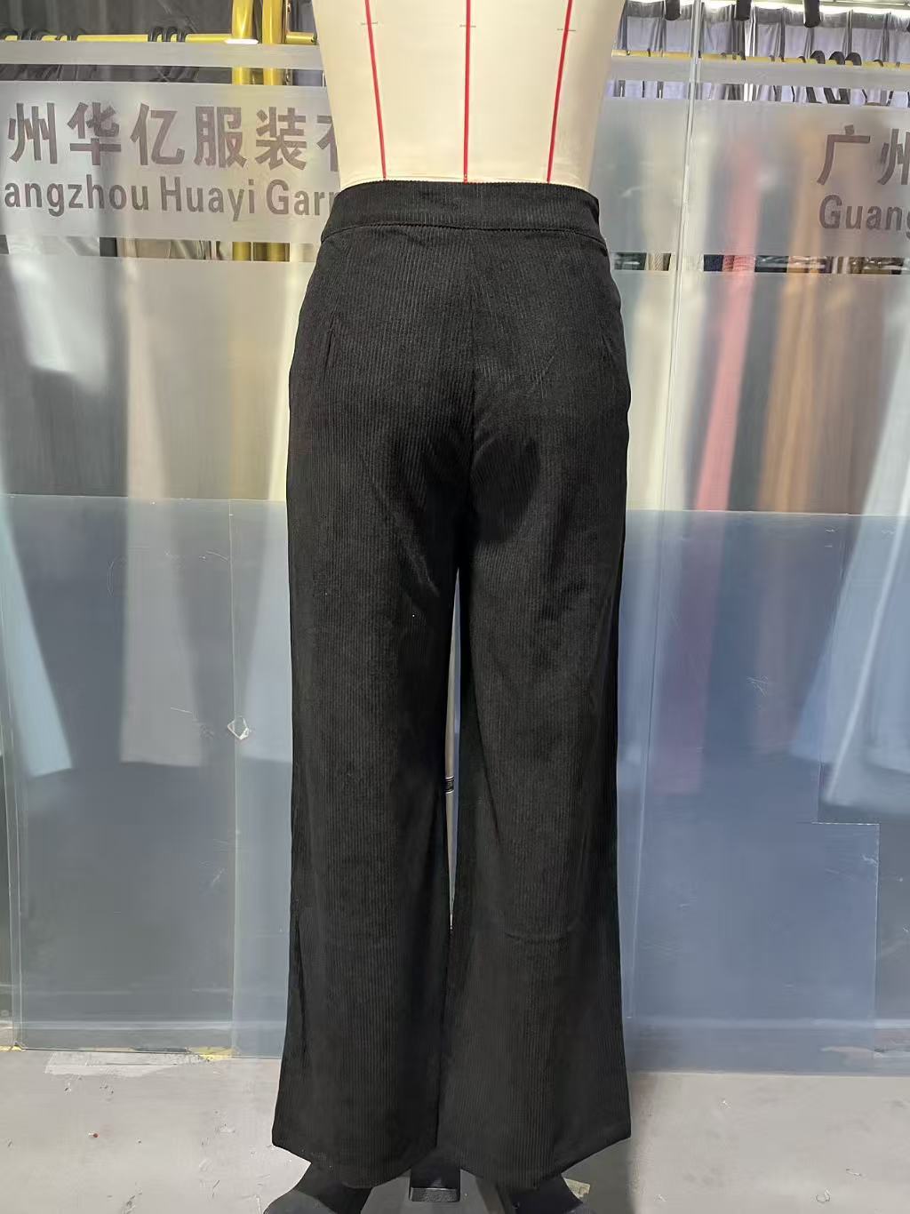 New Women's Trousers Cross-border Spring and Autumn High Waist Loose Wide Leg Pants Drain All-match Casual Straight Pants
