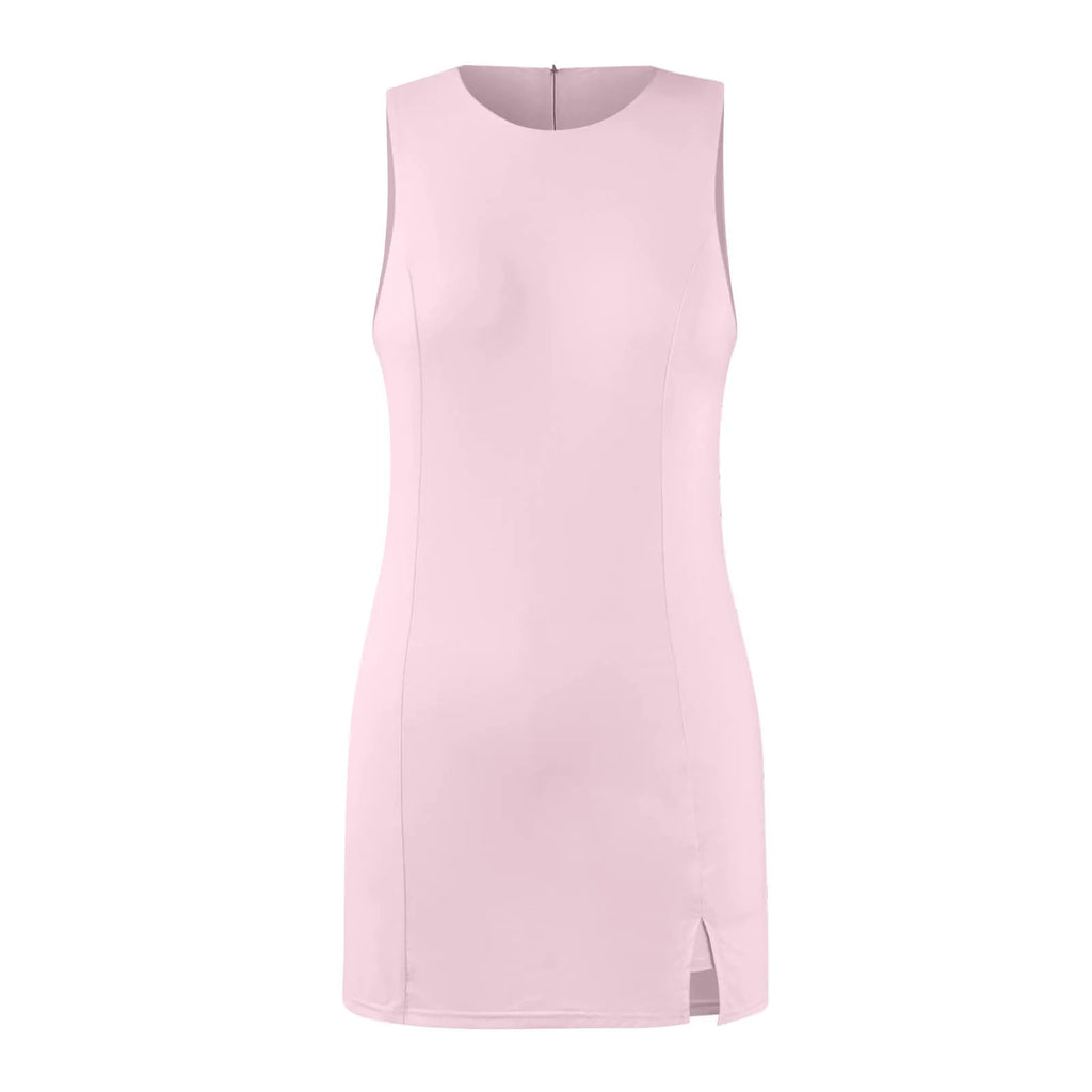 Sleeveless Tennis Dress with Built-In Shorts