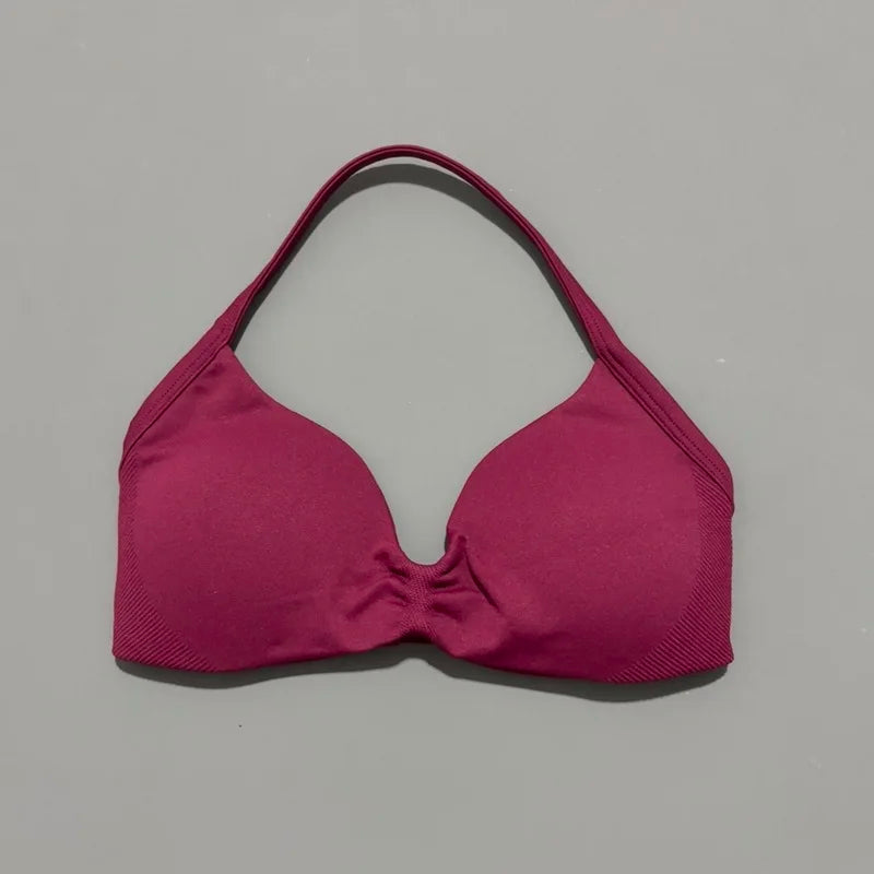 Women's Strappy Halter Sports Bra