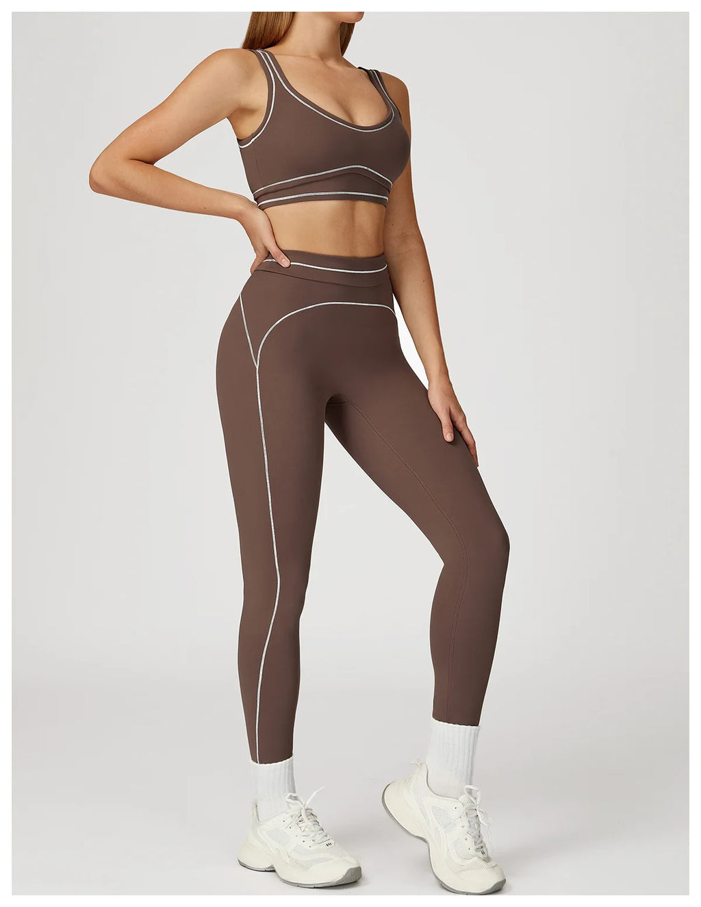 High-Waist Tracksuit Yoga Set - 2 Piece