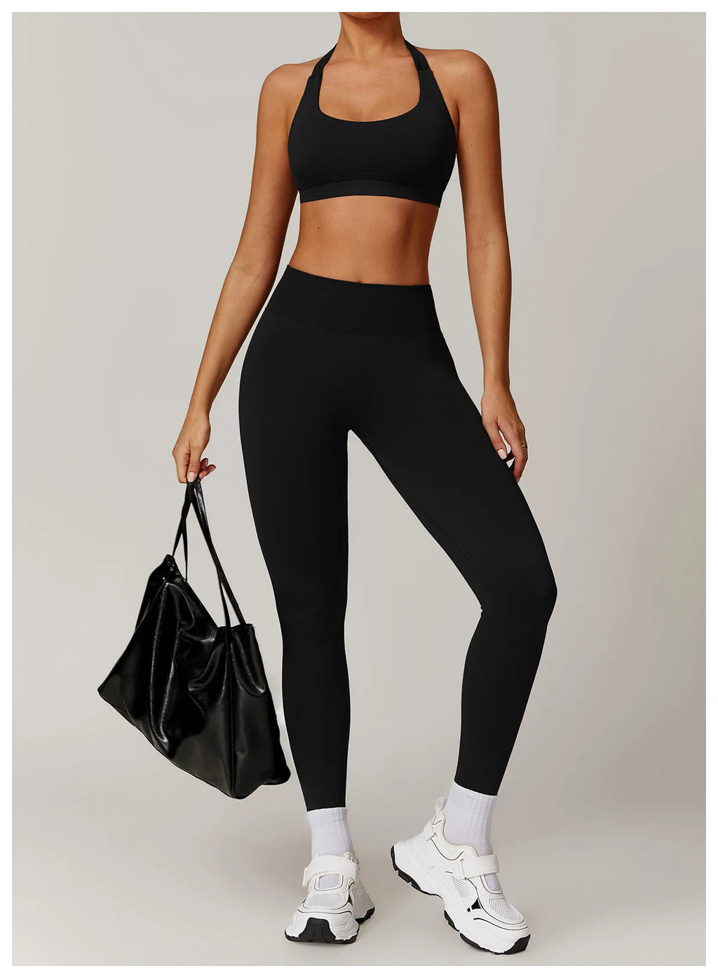 Seamless Halter Bra & Leggings Set