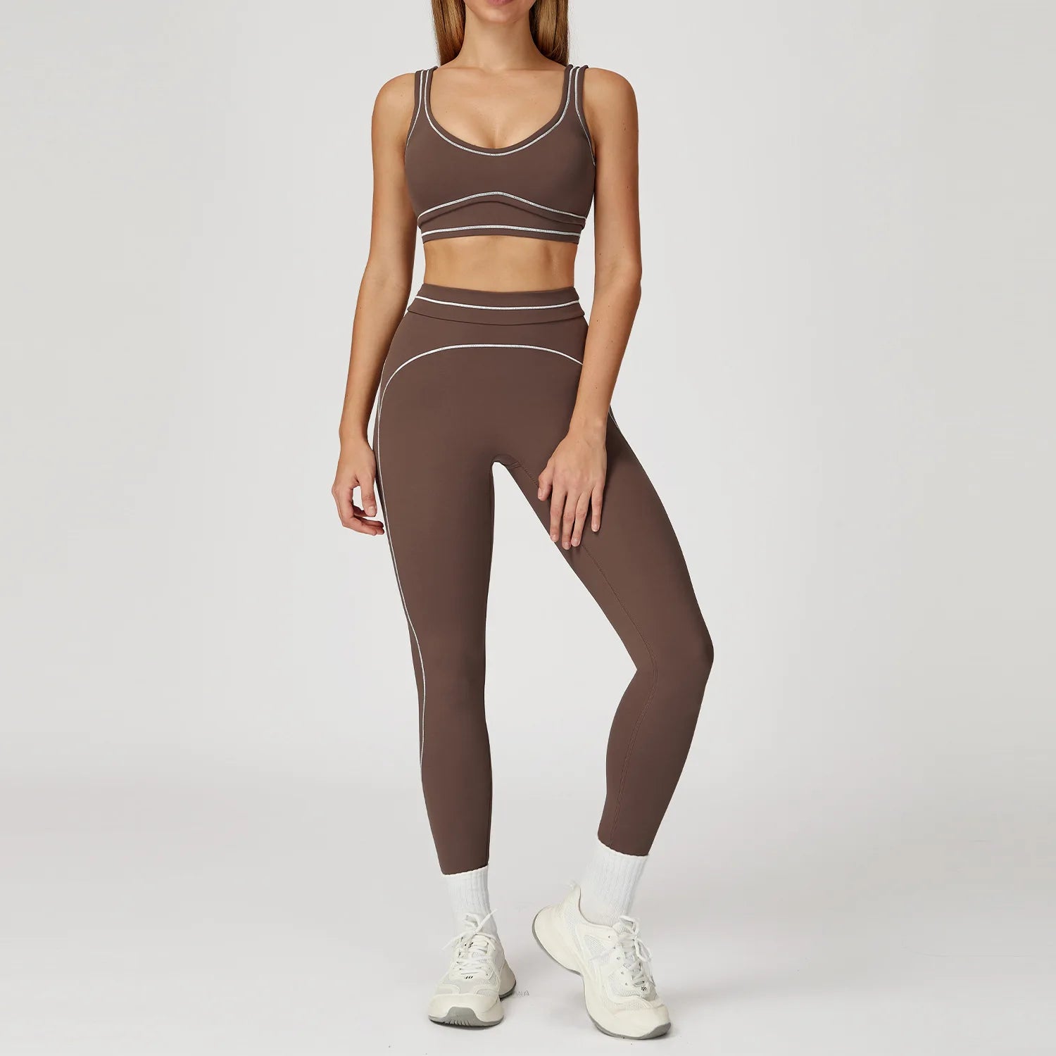 High-Waist Tracksuit Yoga Set - 2 Piece