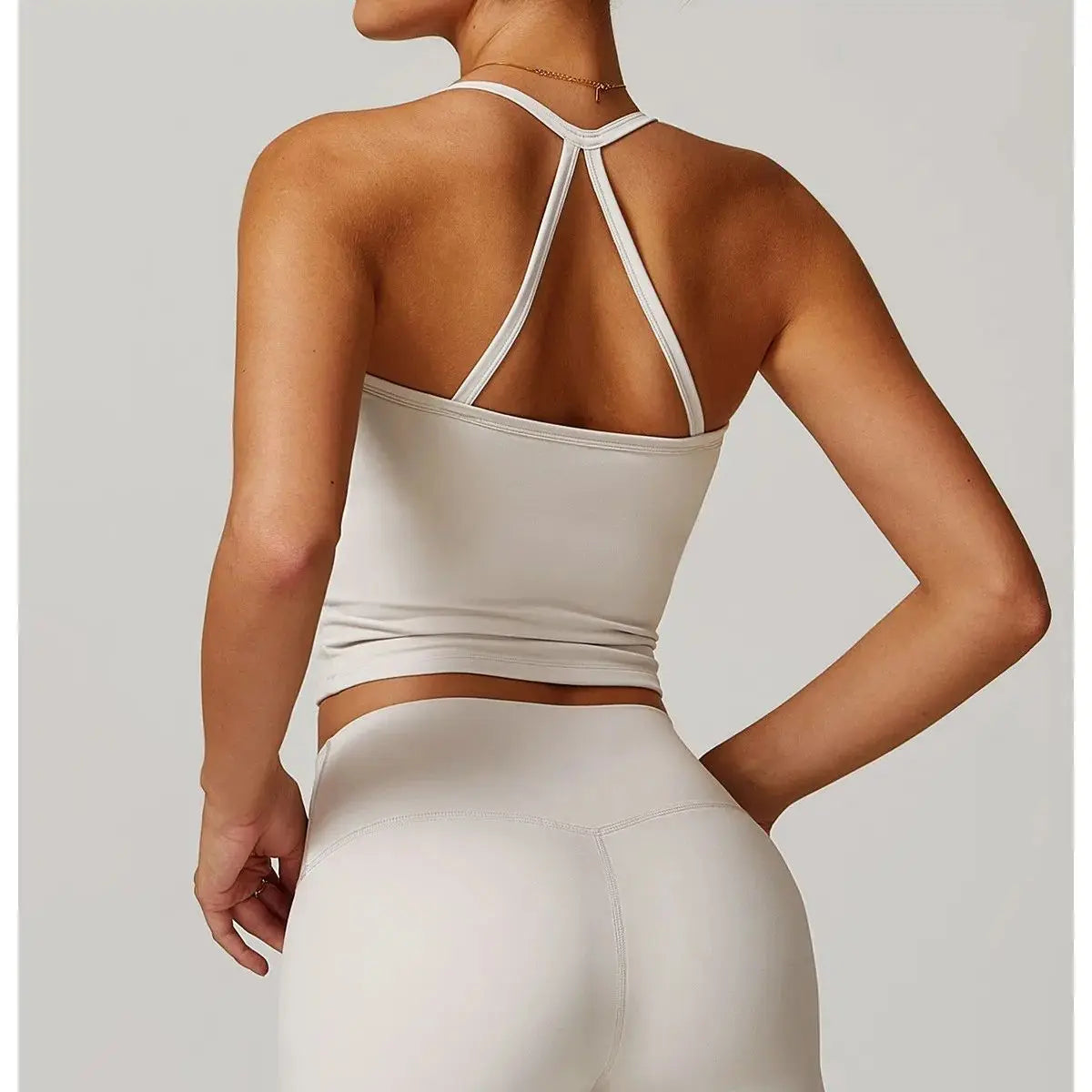 Cross Back Push-Up Sports Bra - High Support Yoga Bra