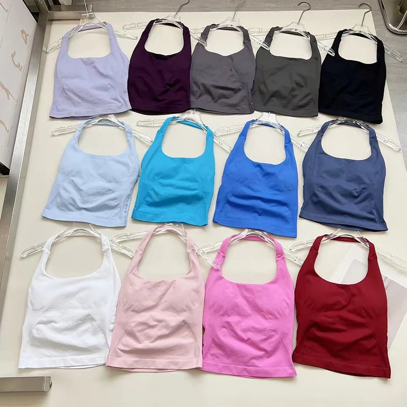 Shockproof Halter Yoga Sports Bra