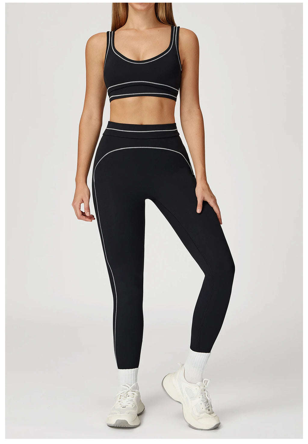 High-Waist Tracksuit Yoga Set - 2 Piece