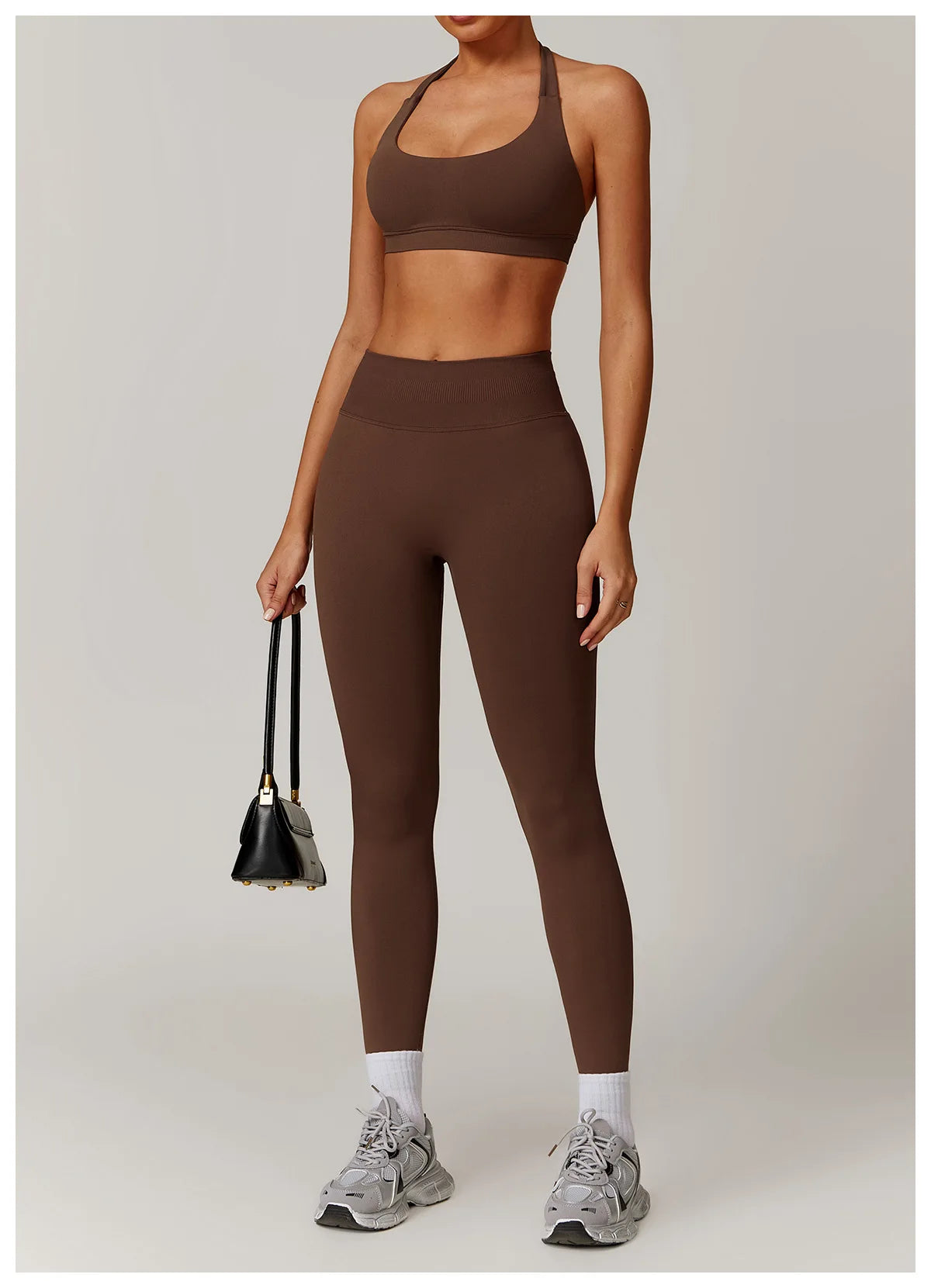 Seamless Halter Bra & Leggings Set