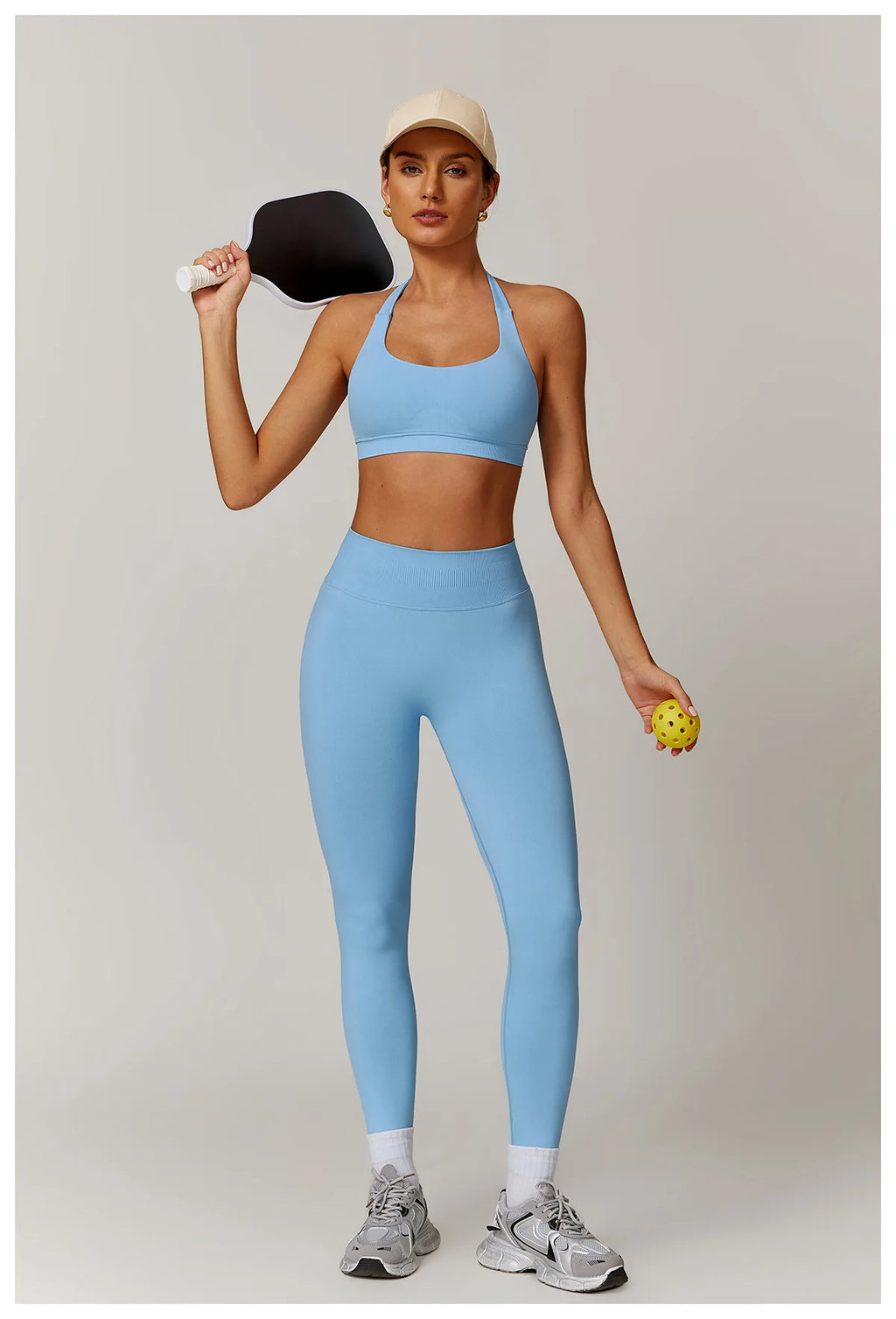 Seamless Halter Bra & Leggings Set