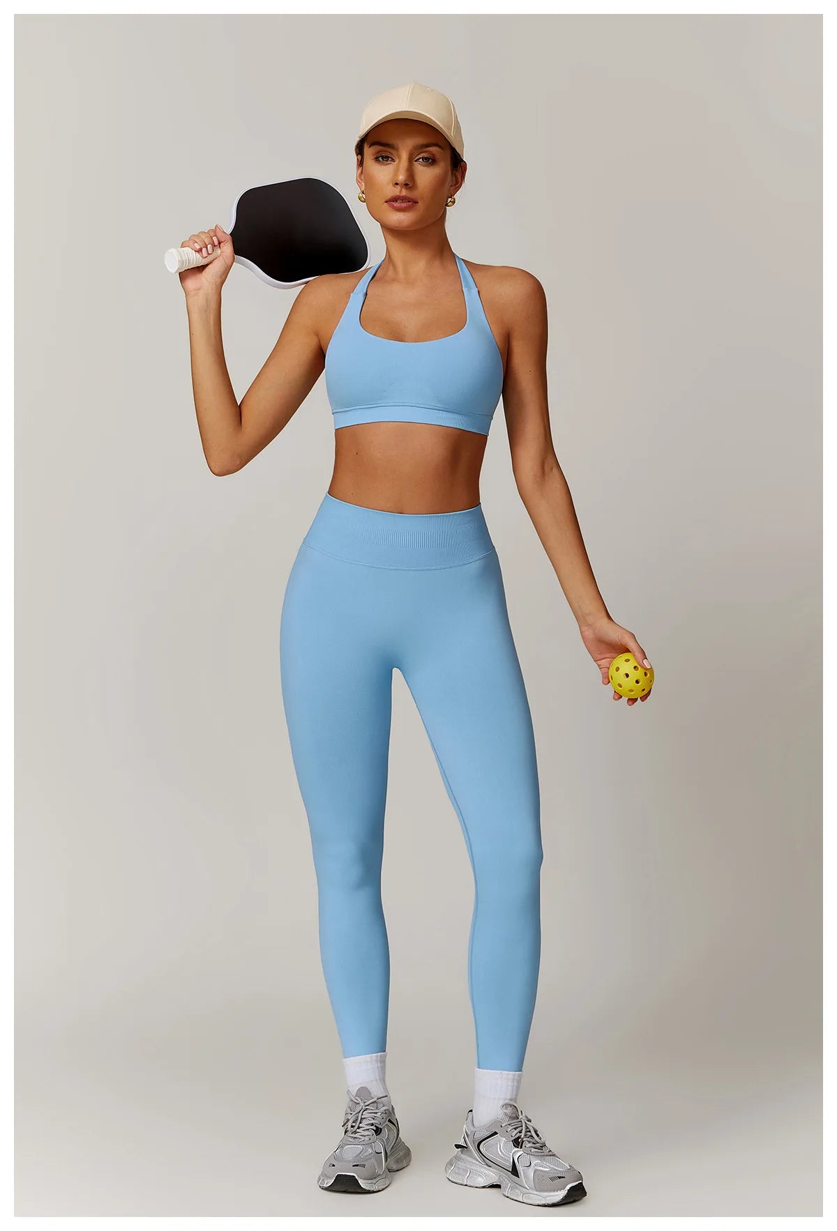 Seamless Halter Bra & Leggings Set