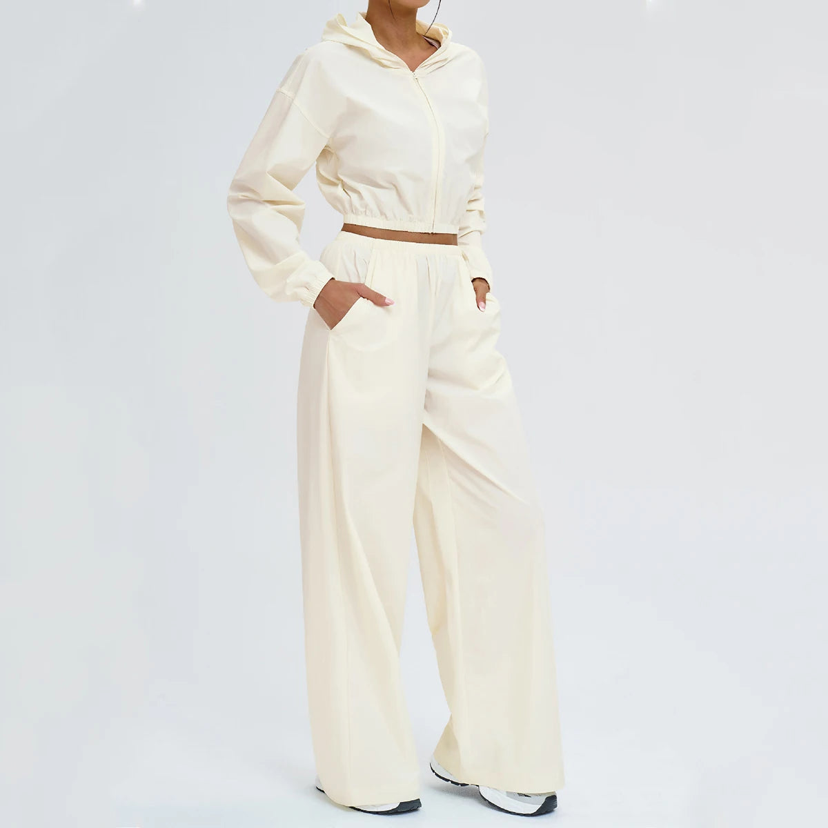 Women's Sports Hoodie & Sweatpants Set - 2 Piece