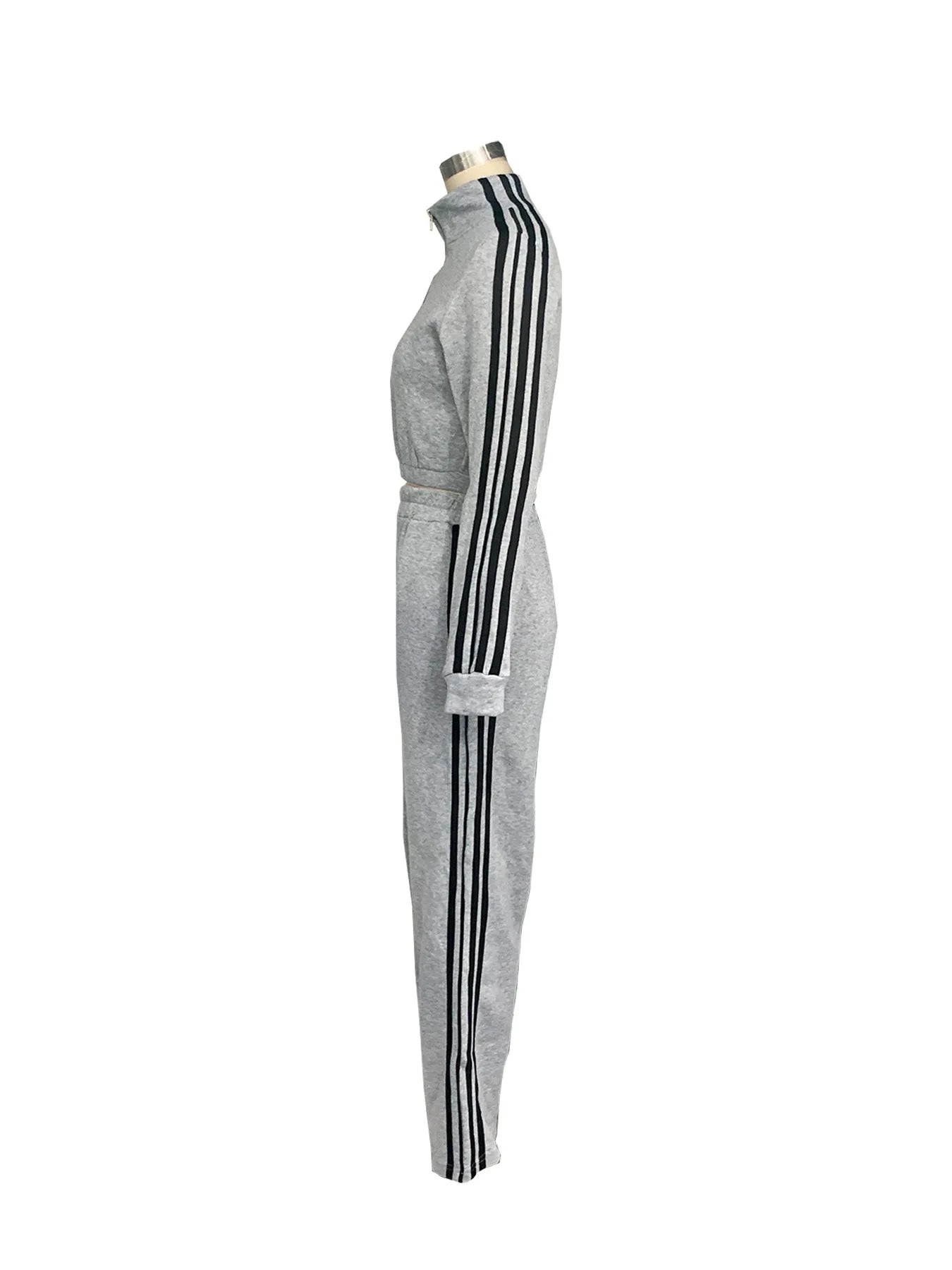 Y2K Striped Jogger Tracksuit Set - 2 Piece
