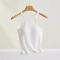 Halter Neck Camisole Top with Built-In Bra
