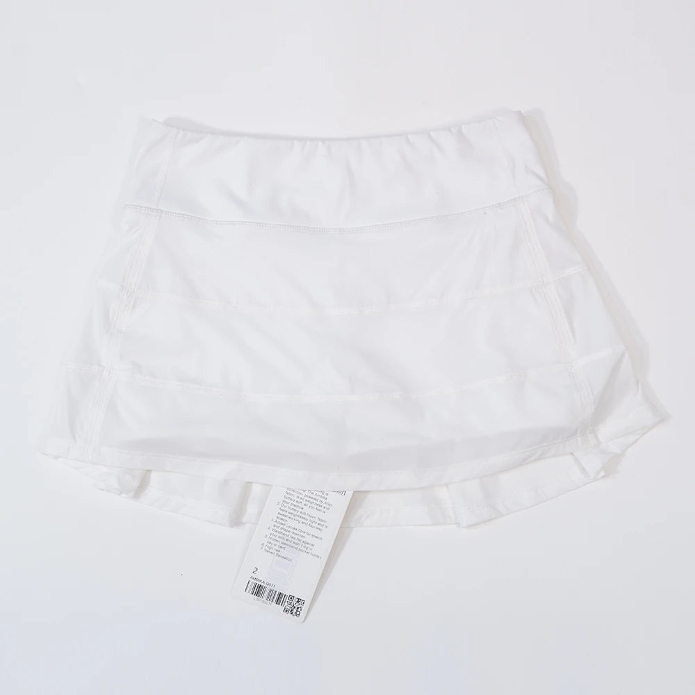 Mid-Waist Tennis Skort - Performance Skirt