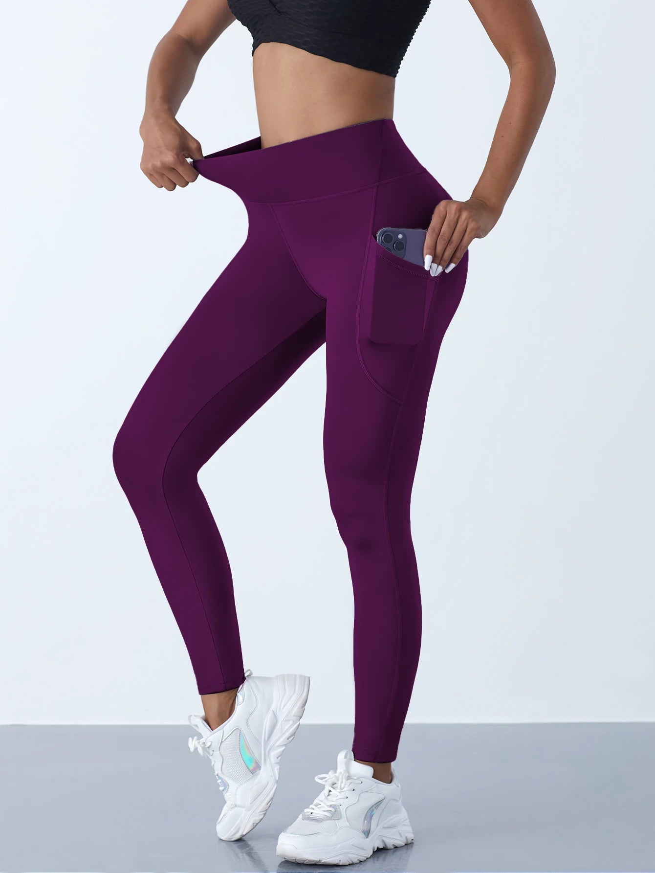 Women's High-Waist Push-Up Leggings with Pockets