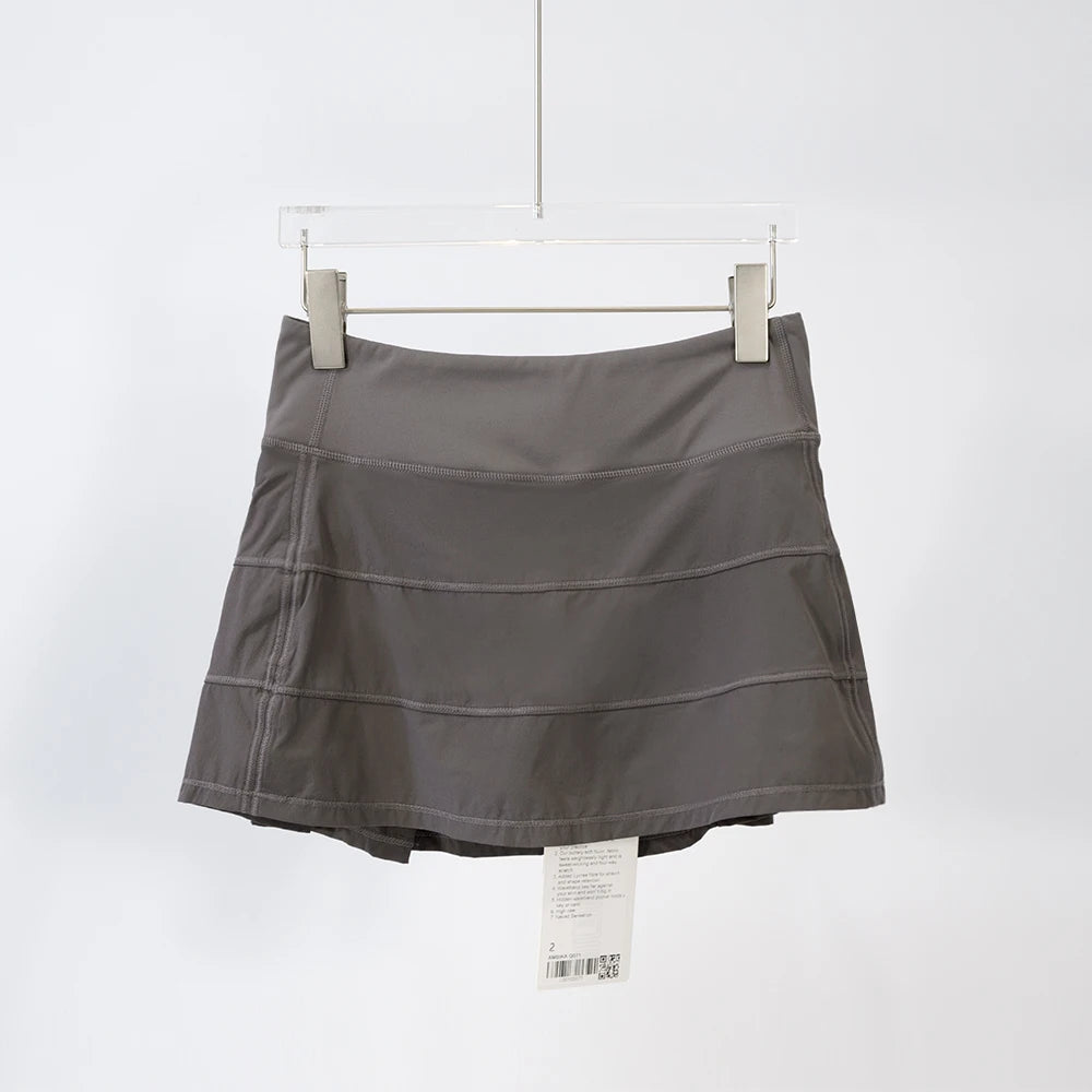Mid-Waist Tennis Skort - Performance Skirt