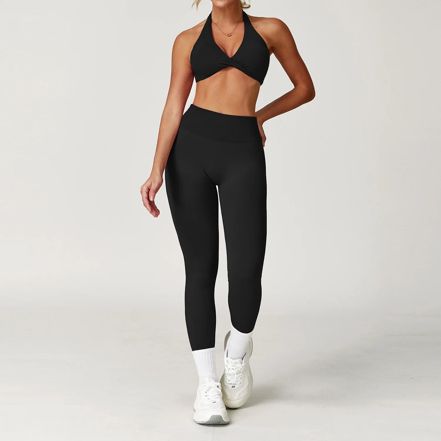 Seamless Fitness Tracksuit Set - 2 Piece