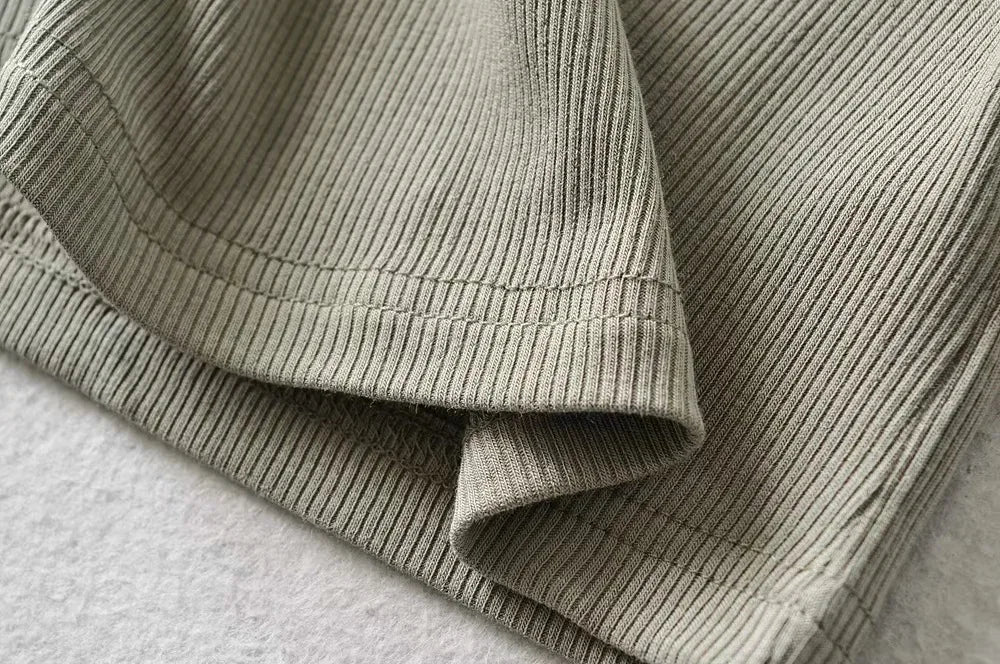 Women's Slim-Fit Short Sleeve Crop Top