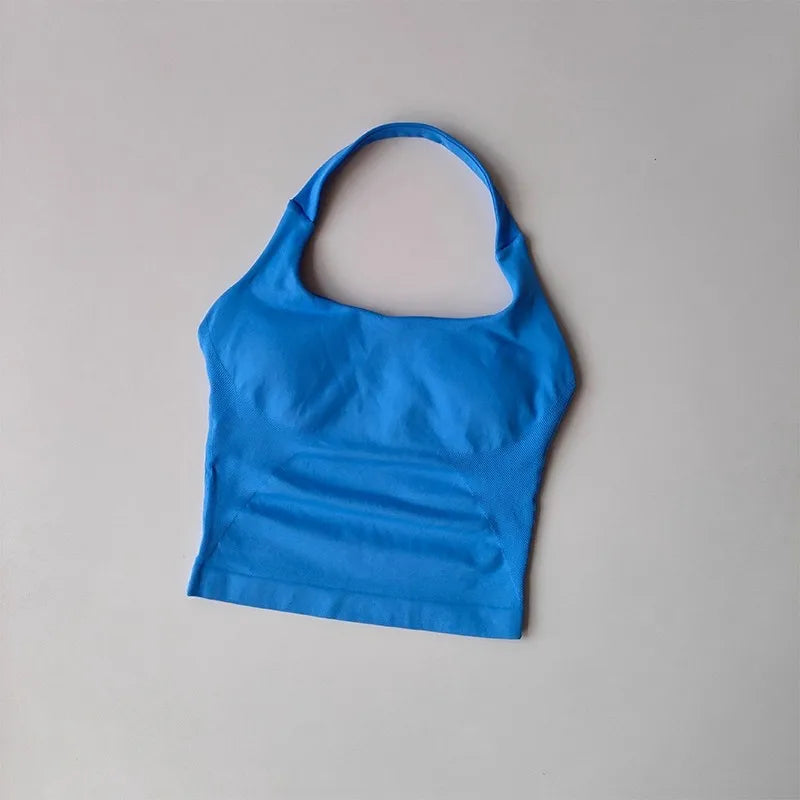 Shockproof Halter Yoga Sports Bra