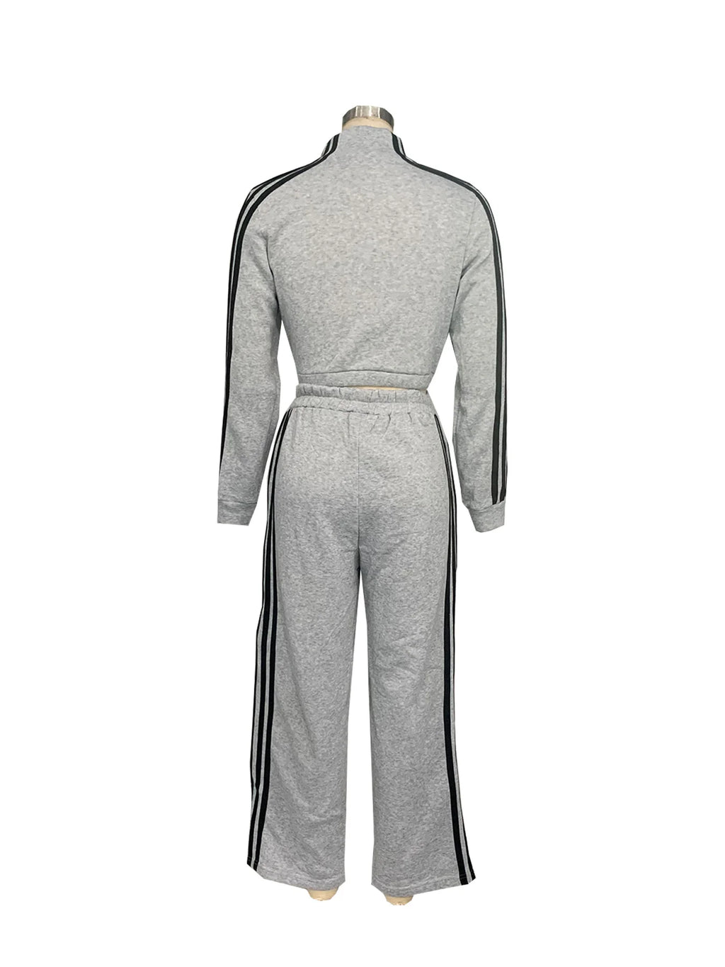 Y2K Striped Jogger Tracksuit Set - 2 Piece