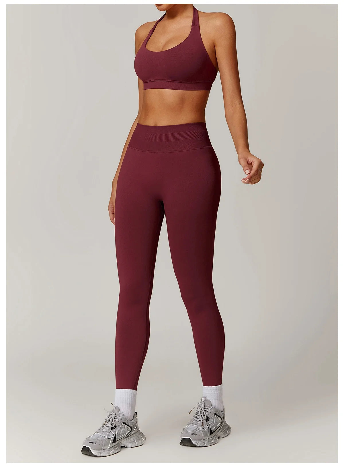Seamless Halter Bra & Leggings Set