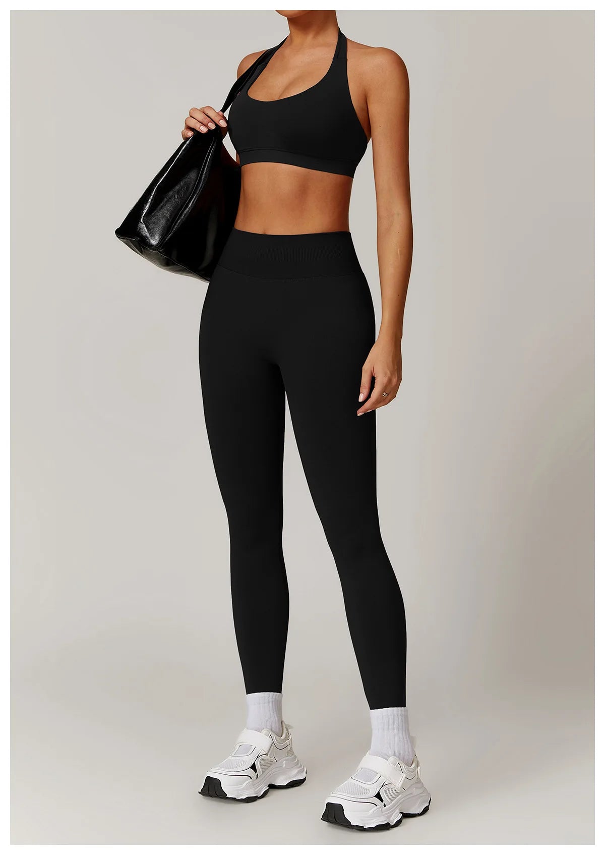 Seamless Halter Bra & Leggings Set