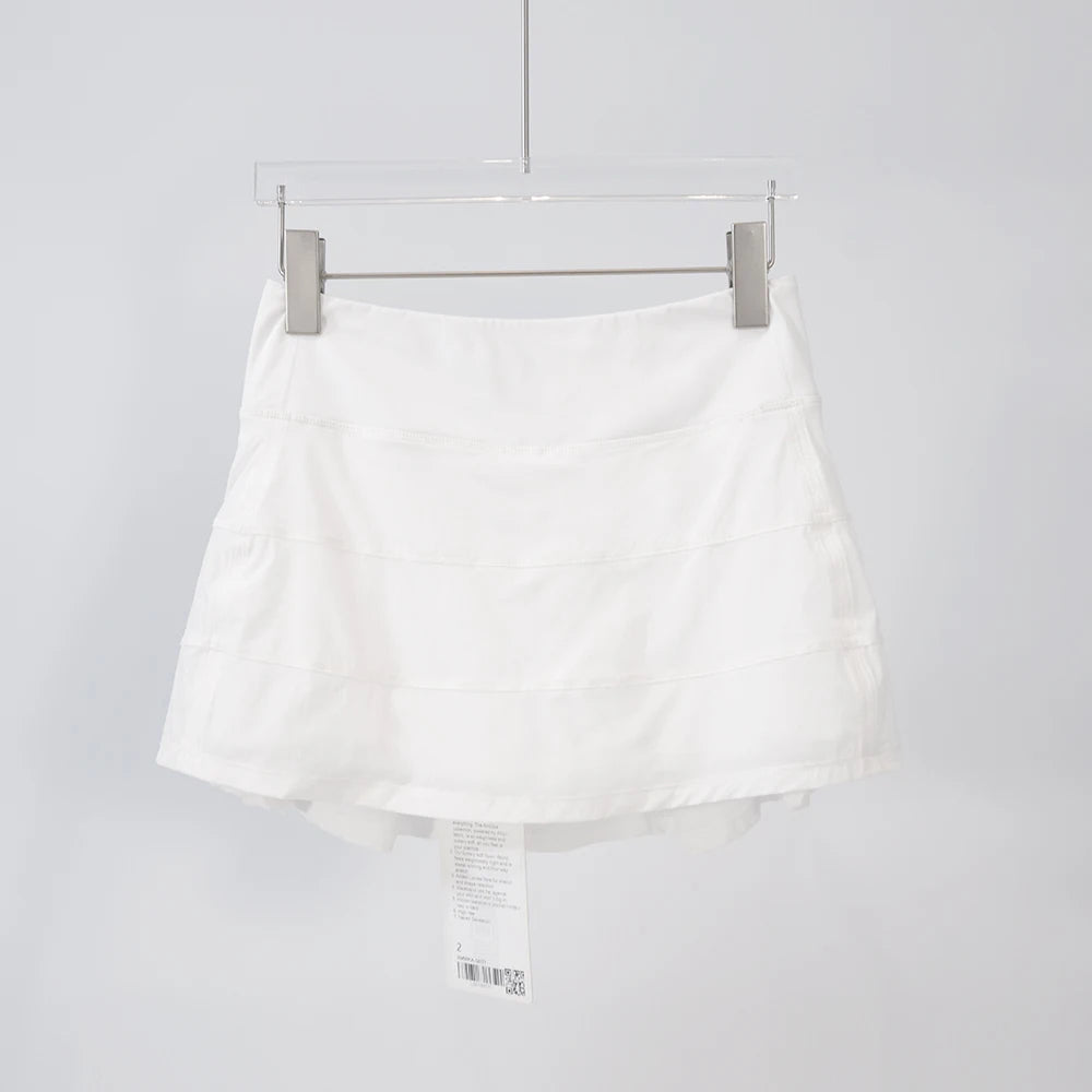 Mid-Waist Tennis Skort - Performance Skirt