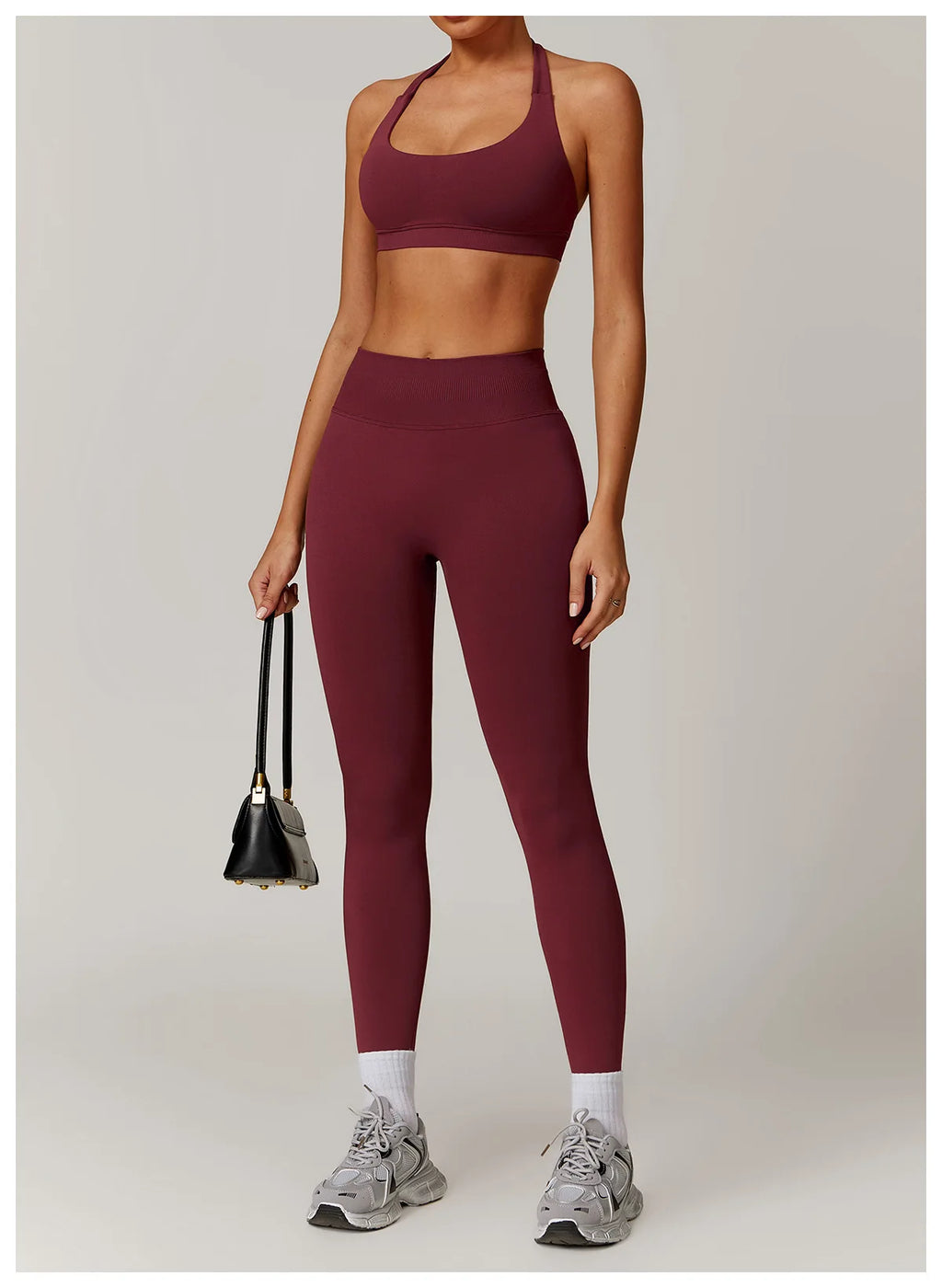Seamless Halter Bra & Leggings Set