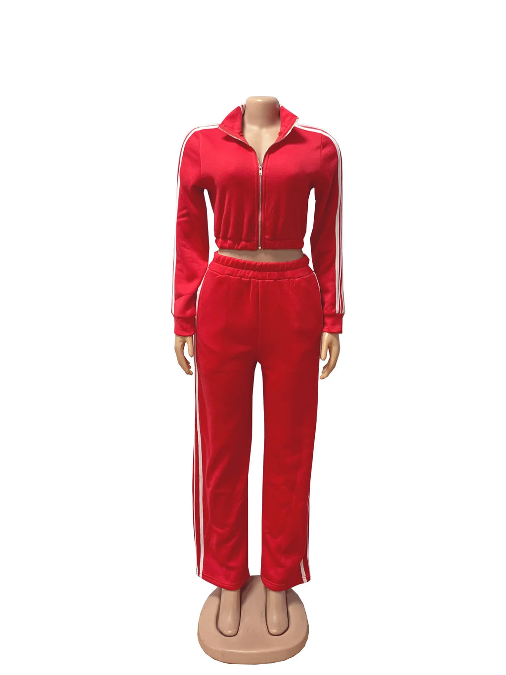 Y2K Striped Jogger Tracksuit Set - 2 Piece