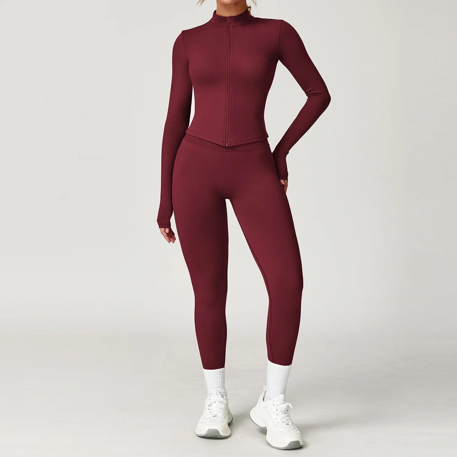 Seamless Fitness Tracksuit Set - 2 Piece