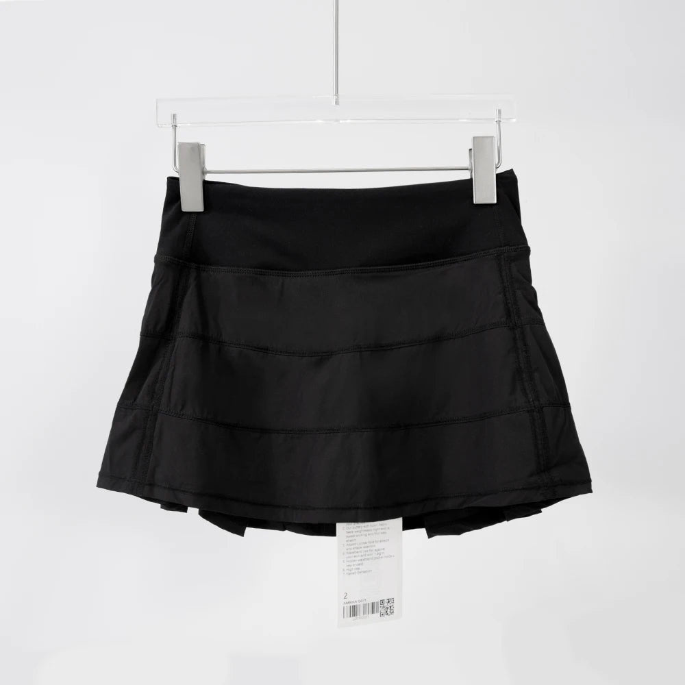Mid-Waist Tennis Skort - Performance Skirt
