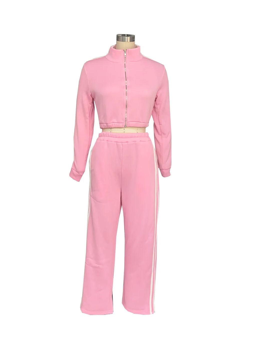 Y2K Striped Jogger Tracksuit Set - 2 Piece