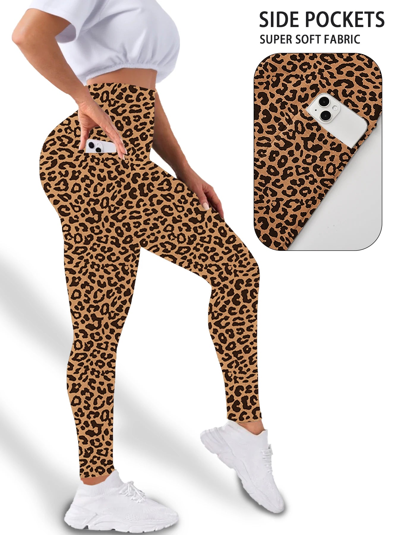 Super Soft High Waist Tummy Control Leggings with Pockets