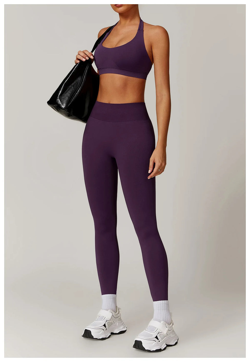 Seamless Halter Bra & Leggings Set