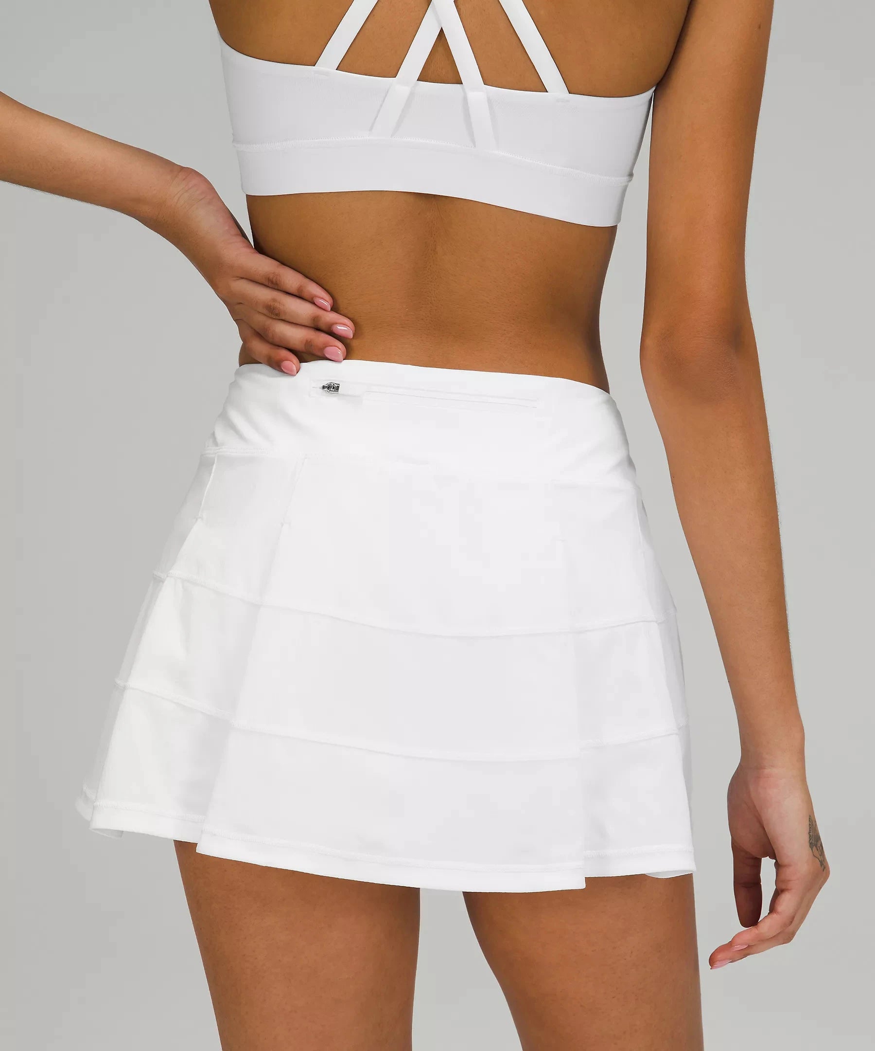 Mid-Waist Tennis Skort - Performance Skirt
