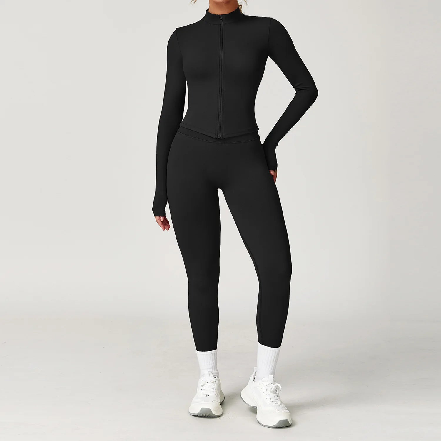 Seamless Fitness Tracksuit Set - 2 Piece