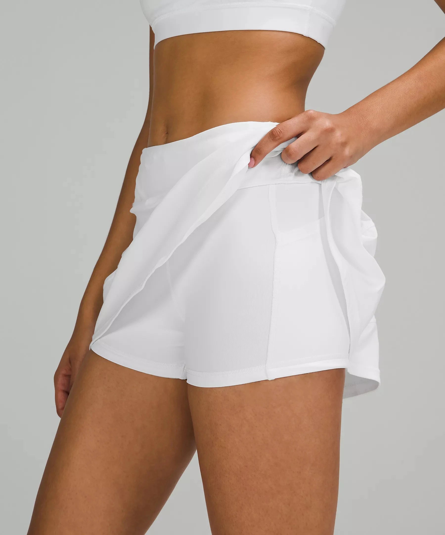 Mid-Waist Tennis Skort - Performance Skirt
