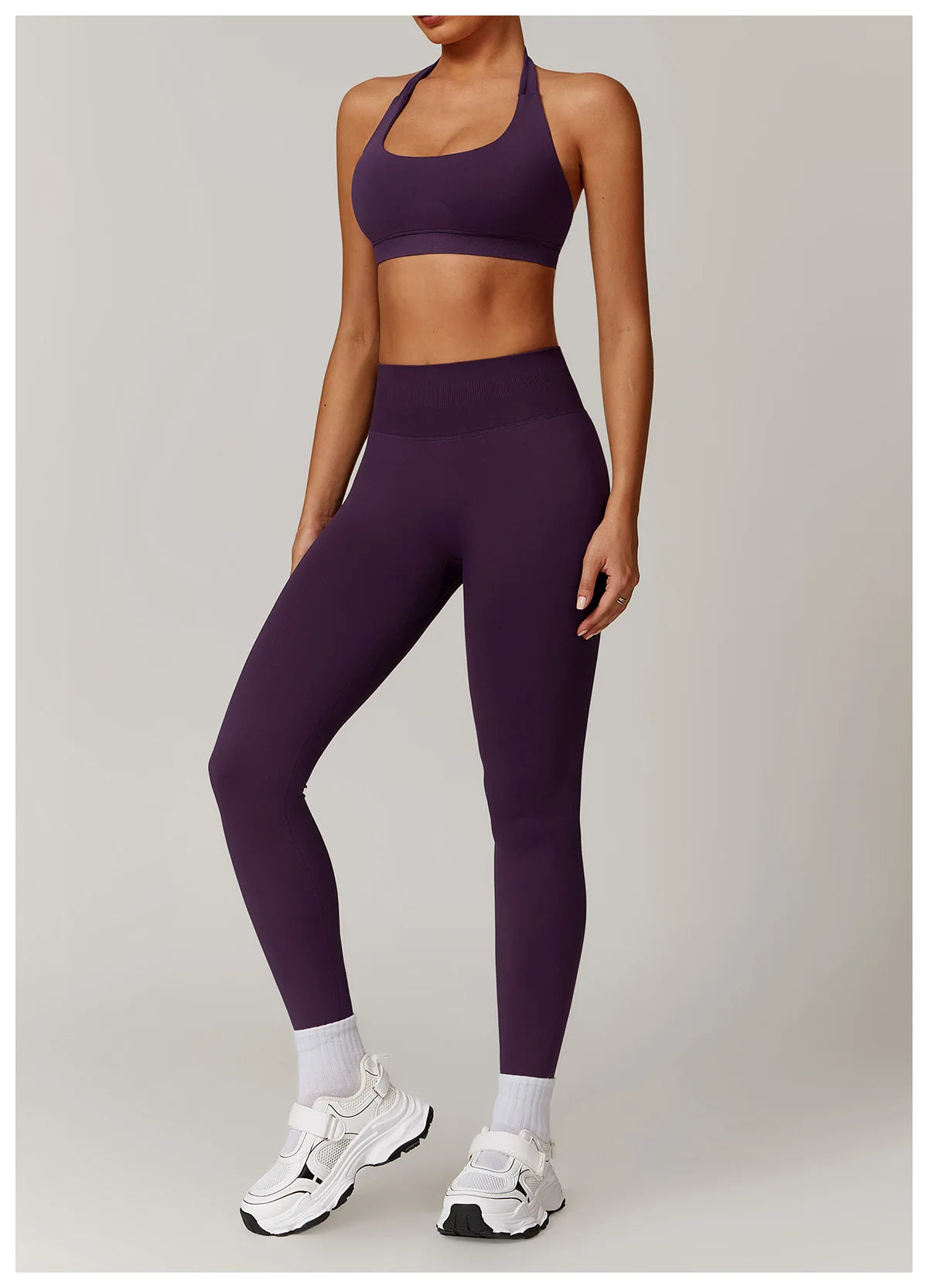 Seamless Halter Bra & Leggings Set