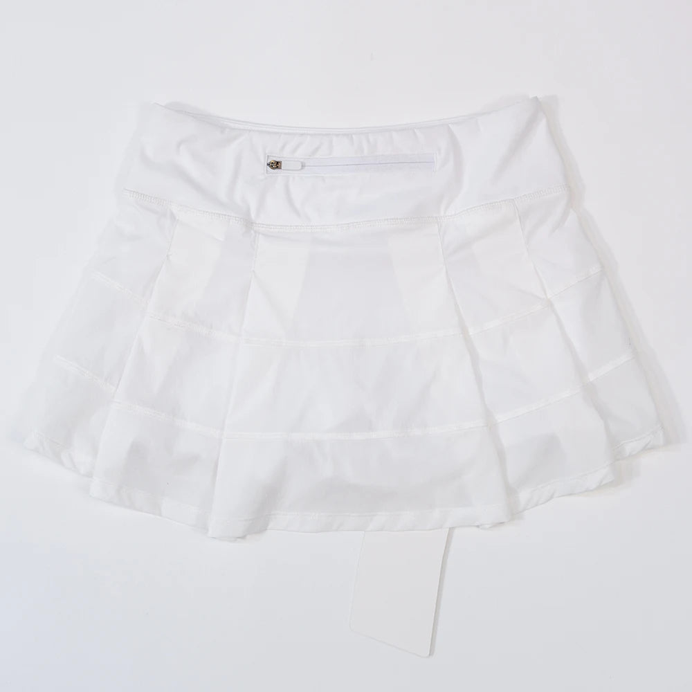 Mid-Waist Tennis Skort - Performance Skirt