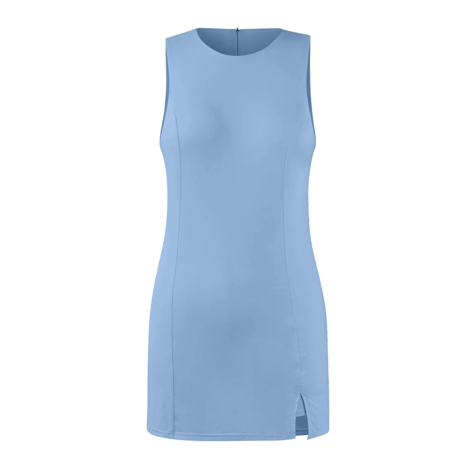 Sleeveless Tennis Dress with Built-In Shorts
